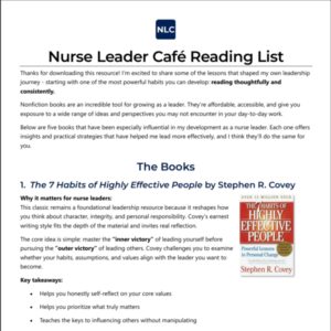 New Nurse Leader Reading List